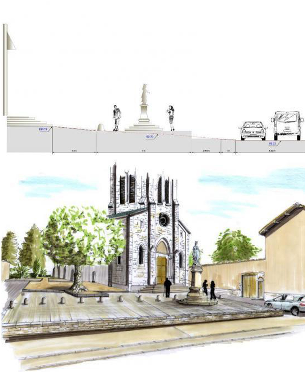 Maquette d'aménagement